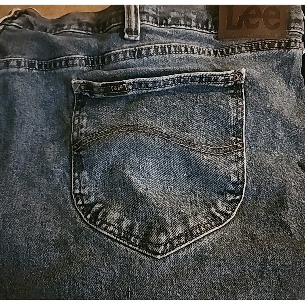 Lee Denim Straight Leg Jeans Men’s Size 56x30 Blue Relaxed Fit L100‎ Big & Tall